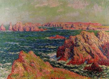 Henri Moret : The Cliffs at Belle Ile